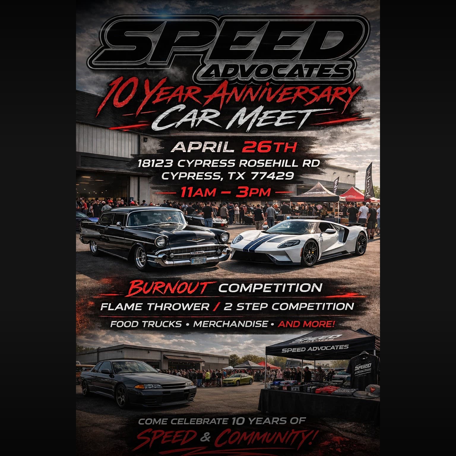 Speed Advocates 10 Year Anniversary Car Meet