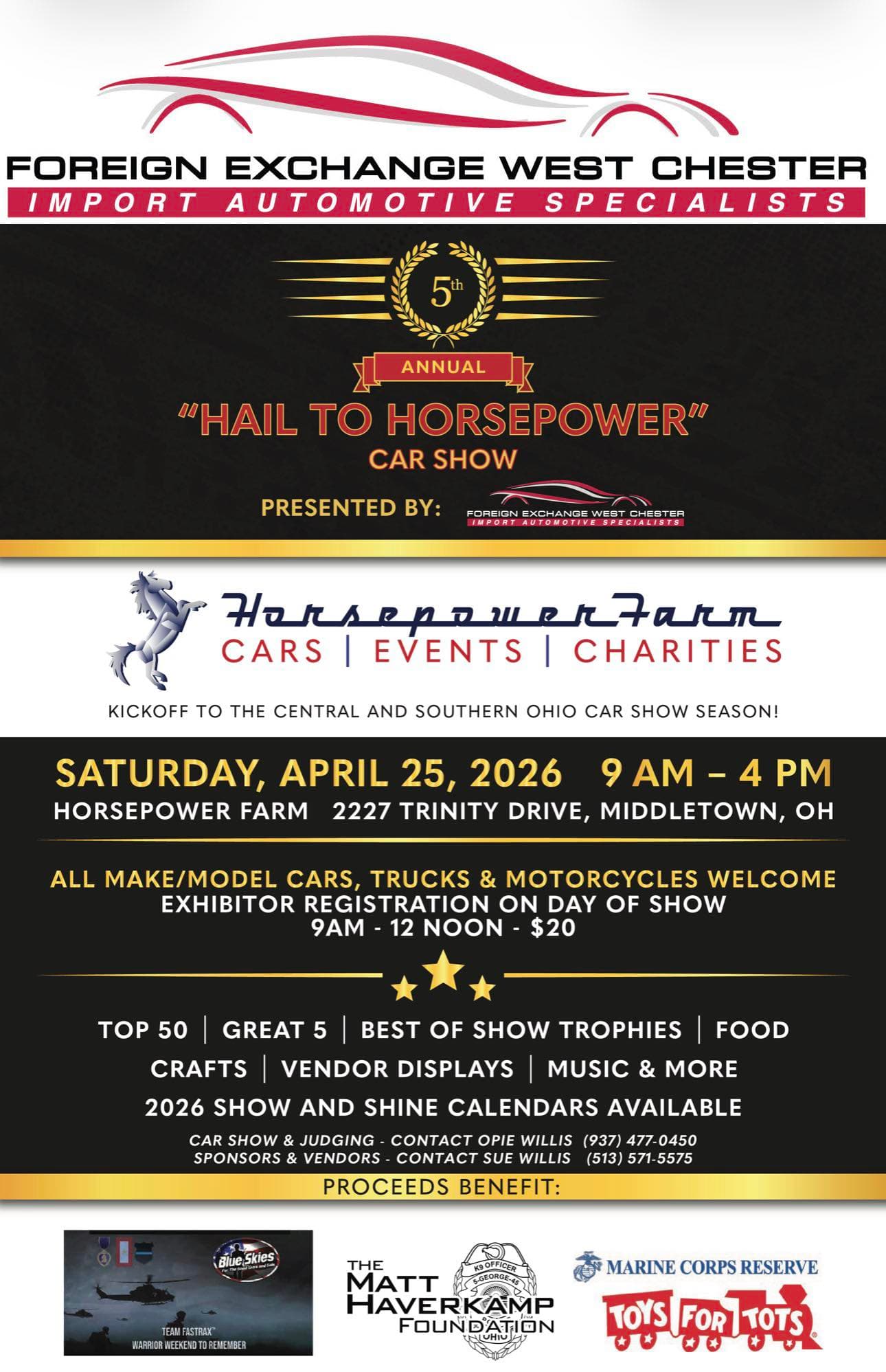 5th Annual "Hail to Horsepower" Car Show