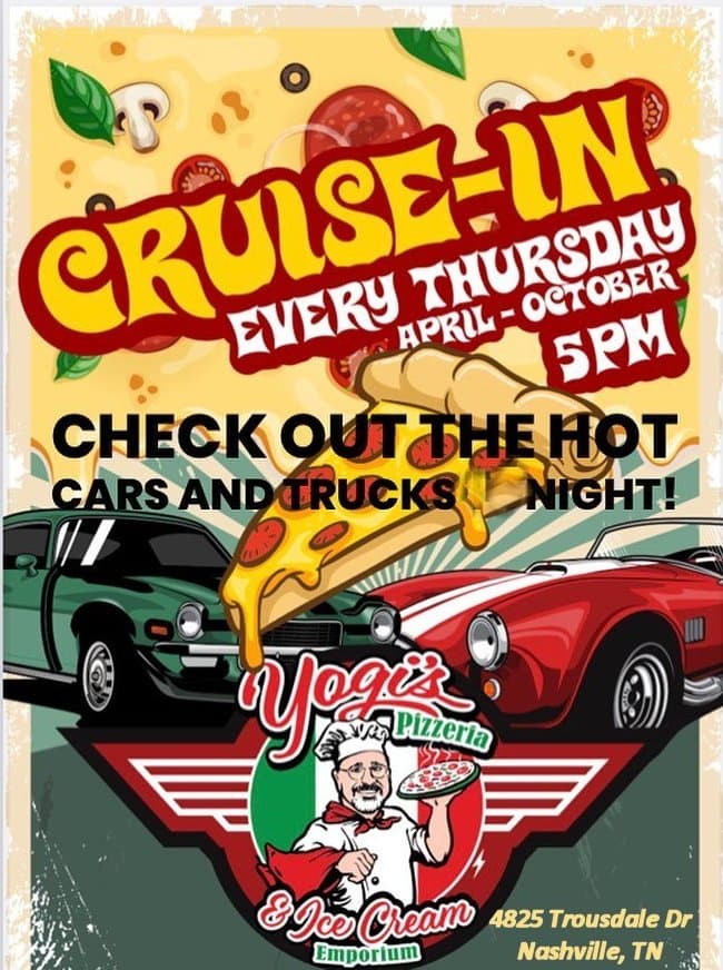 Yogi's Pizzeria: Hot Cars & Trucks Night