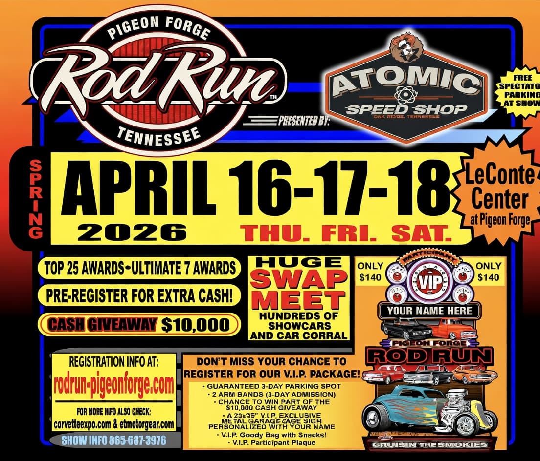 Spring Pigeon Forge Rod Run 2026