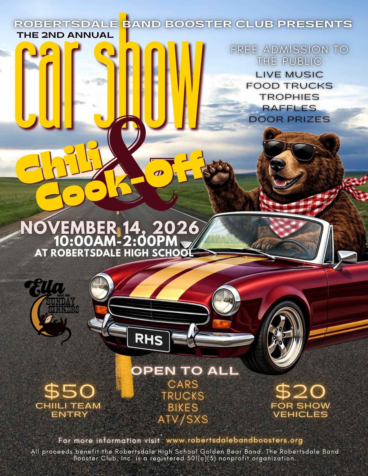 2nd Annual Car Show & Chili Cook-Off
