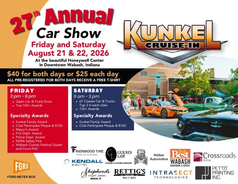 27th Annual Car Show Kunkel Cruise-In
