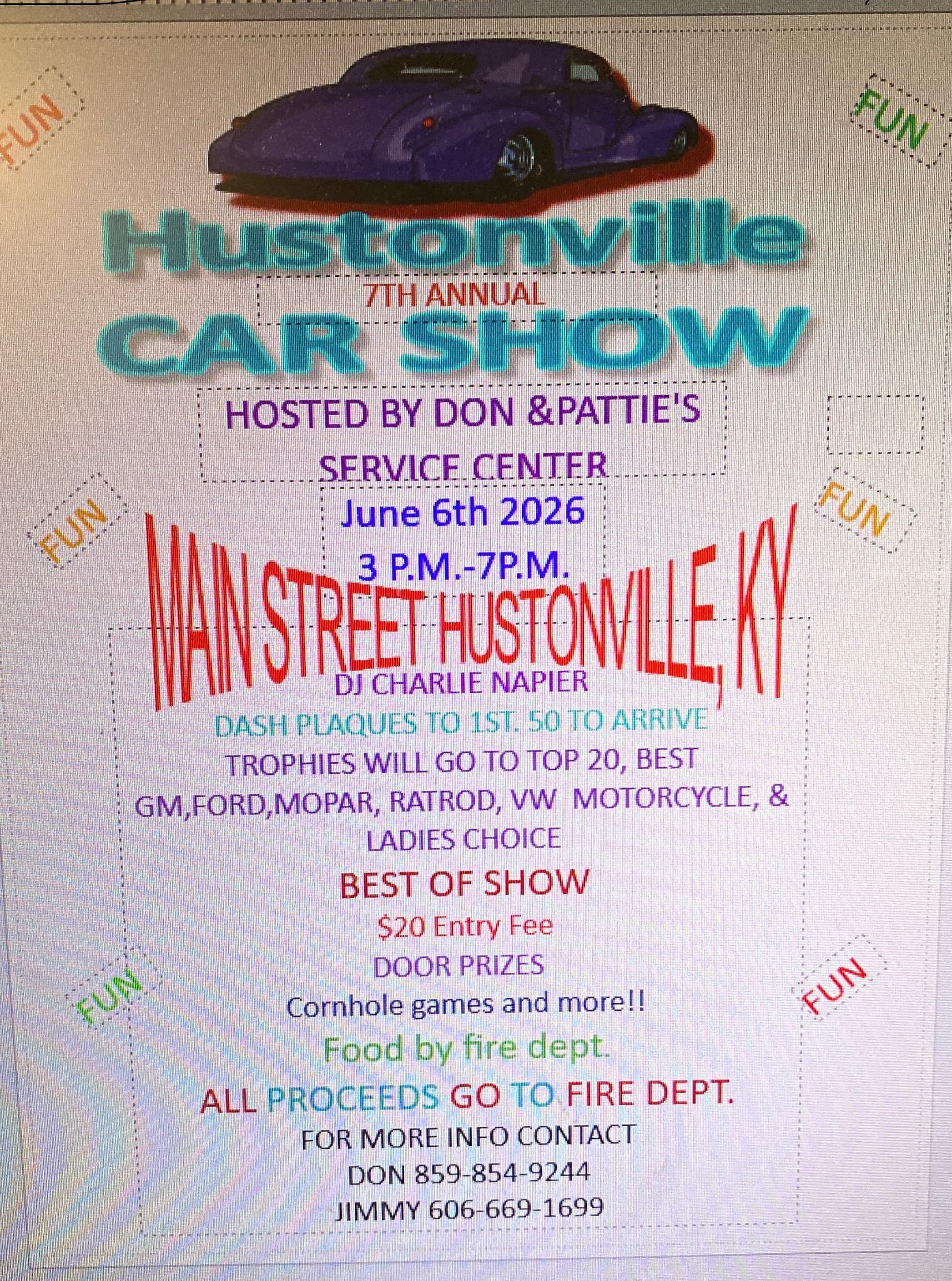 HOUSTINVILLE HERITAGE DAYS CAR SHOW