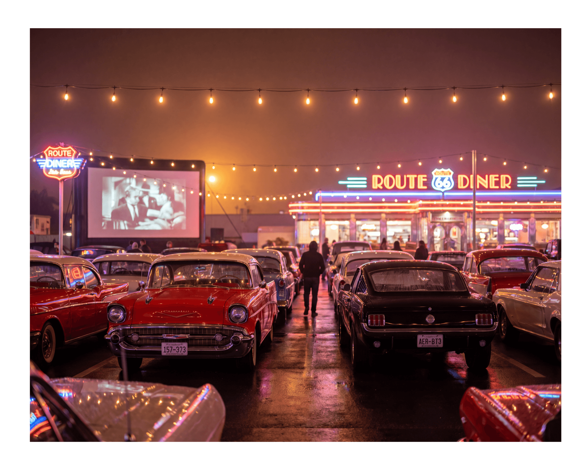 The Route 66 Drive-In -Neon, Novas & Nostalgia