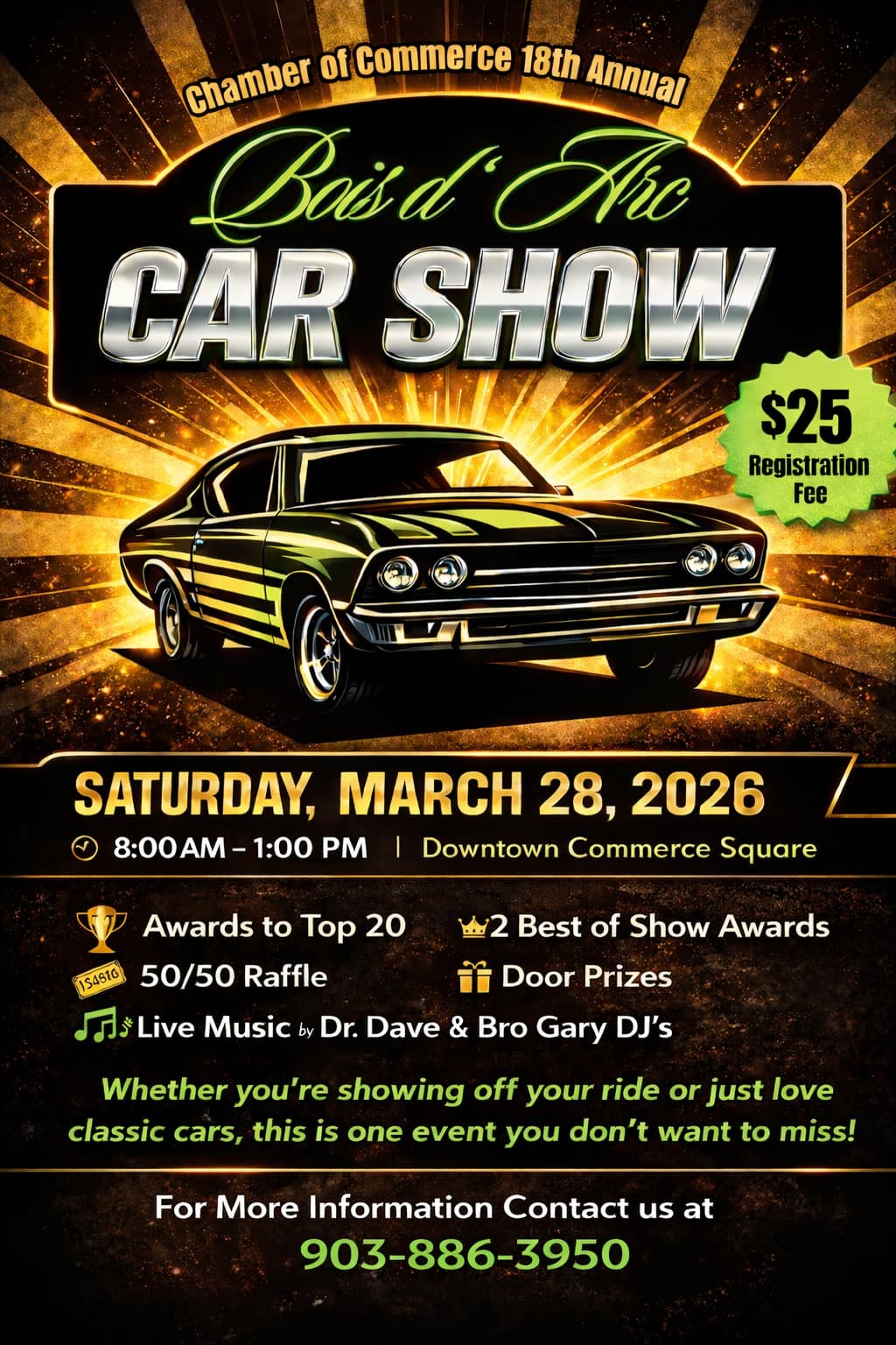 18th Annual Bois d’Arc Car Show