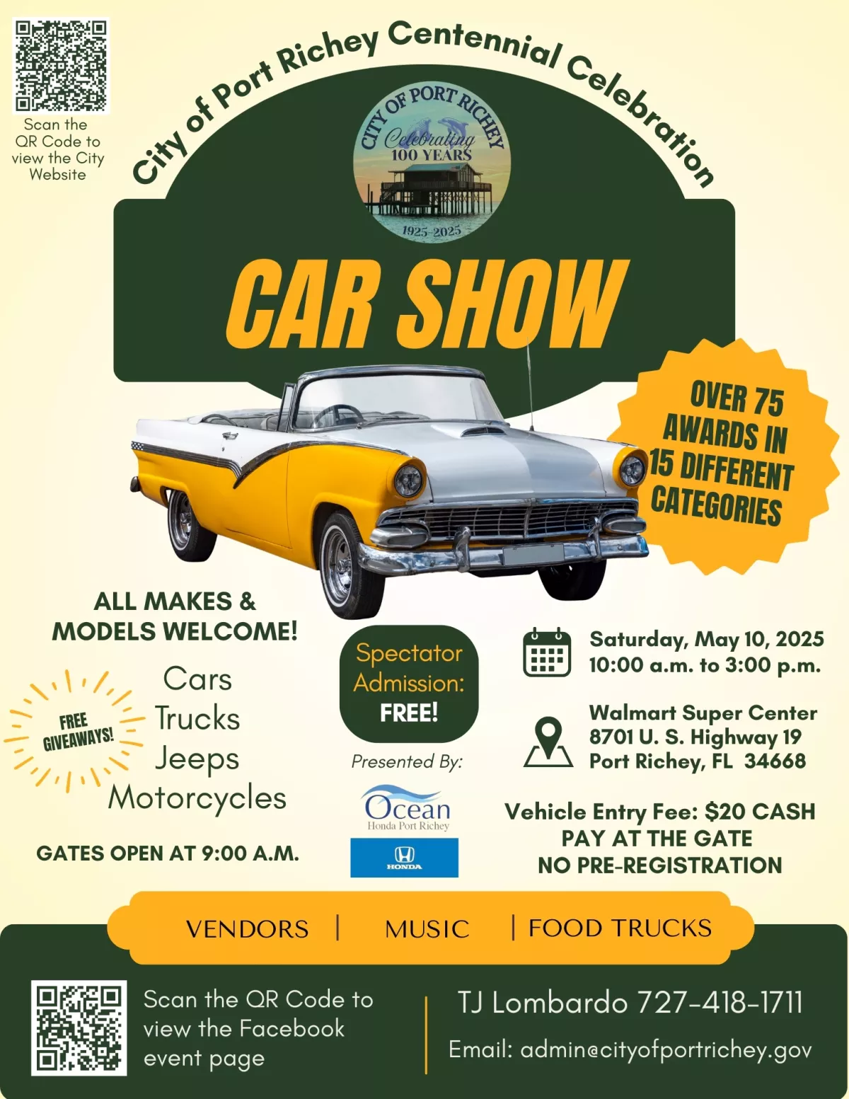 City of Port Richey Centennial Celebration Car Show