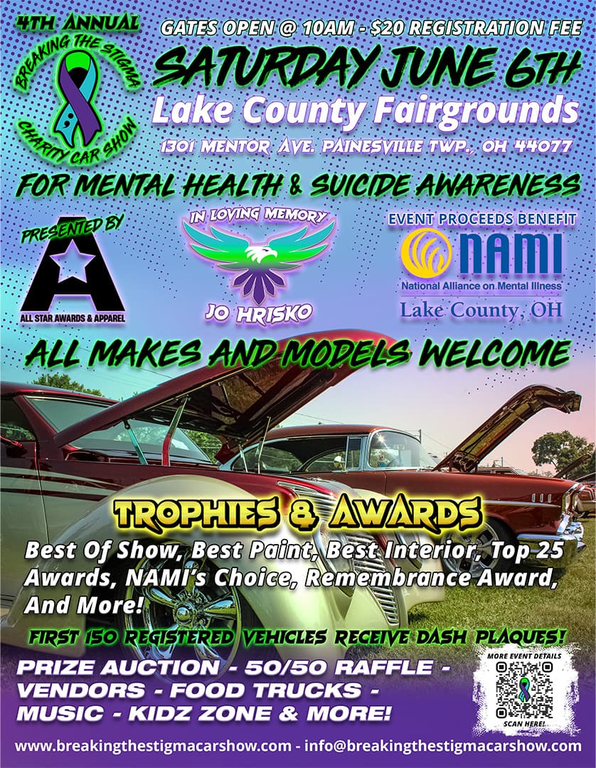 Breaking The Stigma Charity Car Show – 4th Annual
