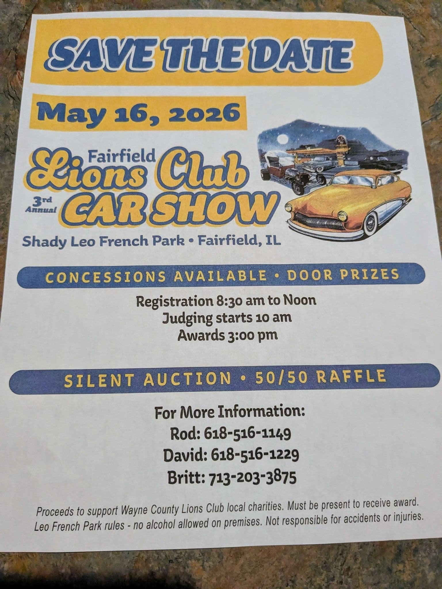 Fairfield Lions Club Car Show (3rd Annual)