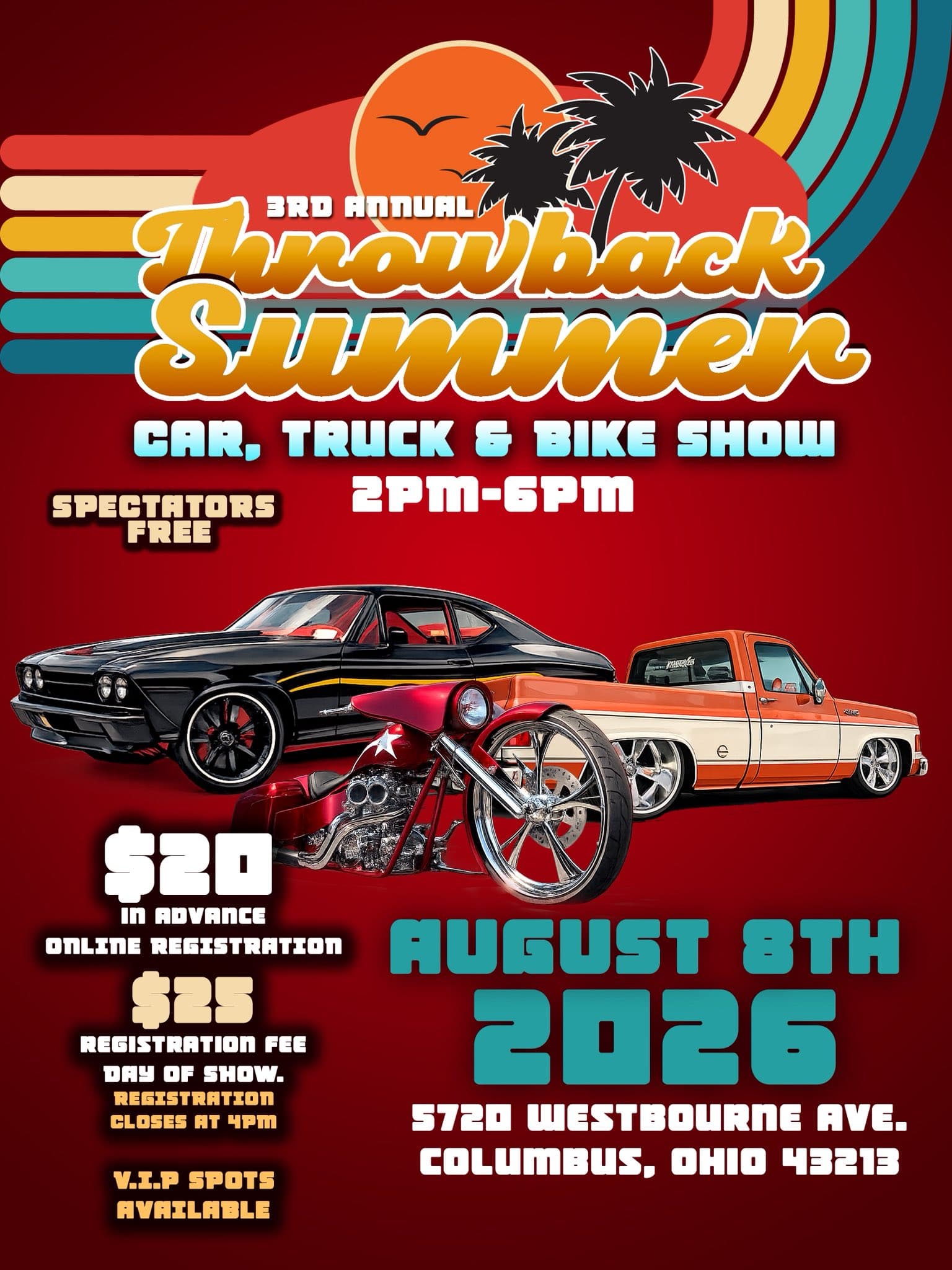 3rd Annual Throwback Summer Car, Truck & Bike Show