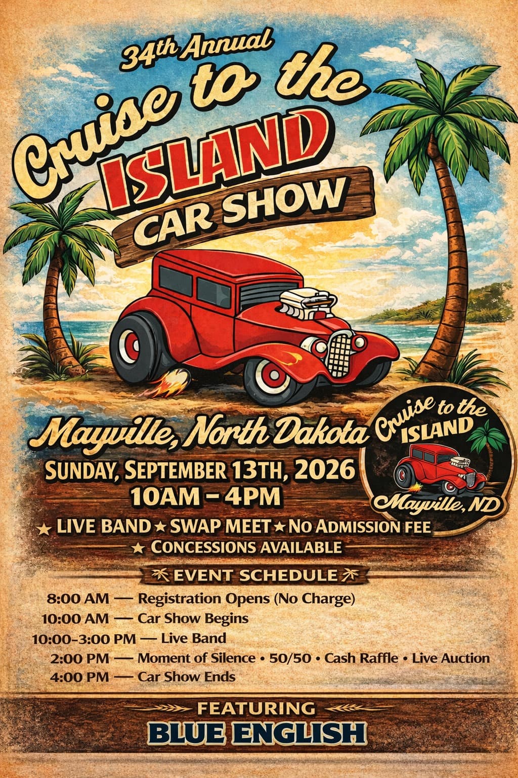 34th Annual Cruise to the Island Car Show