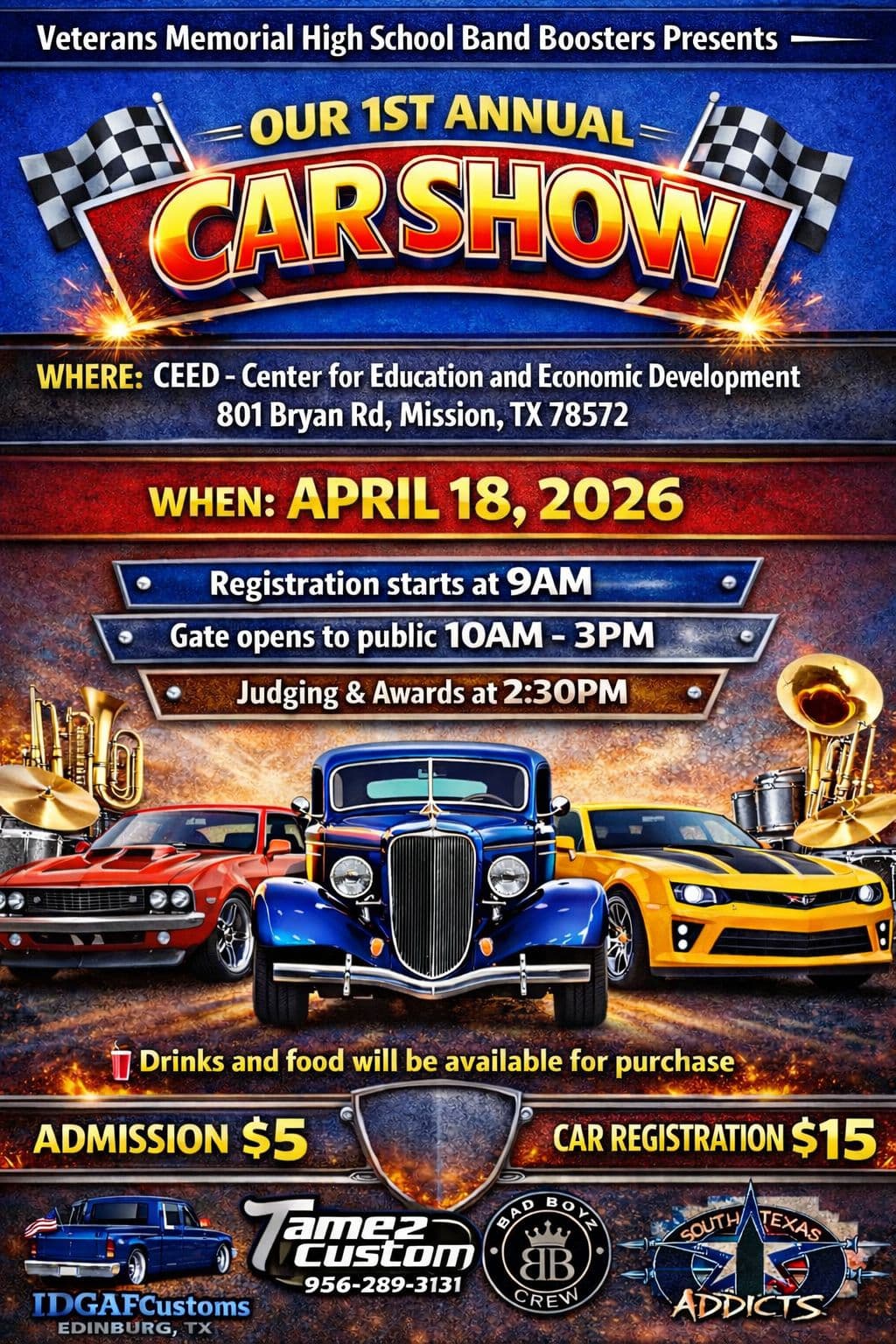 VMHS Patriot Band Boosters 1st Annual Car Show