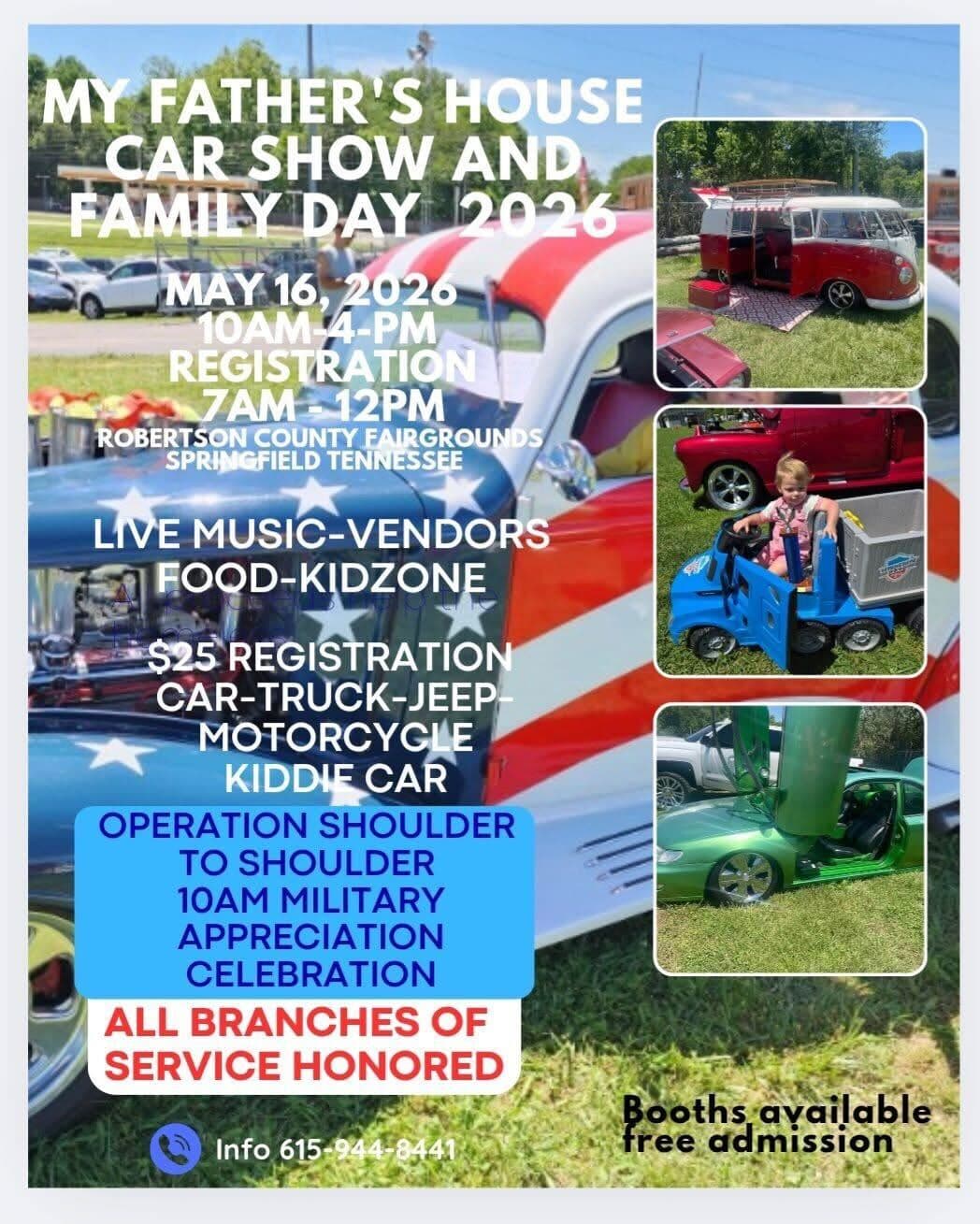 My Father’s House Car Show & Family Day 2026