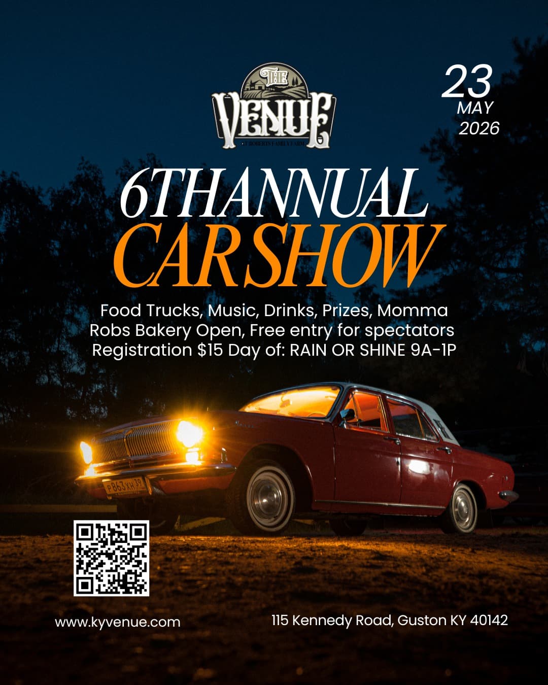 6th Annual Car Show at The Venue