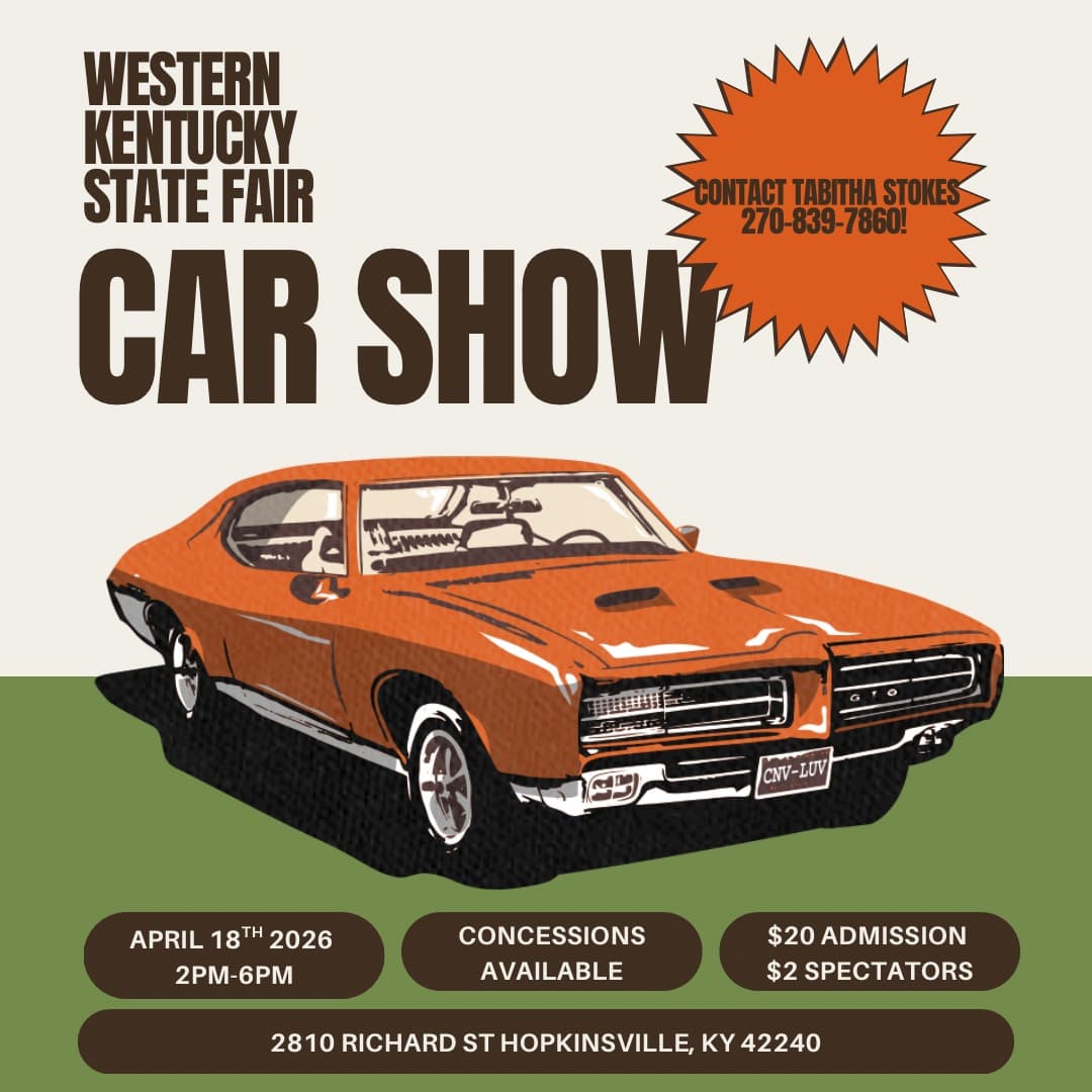 Western Kentucky State Fair 2026 Car Show
