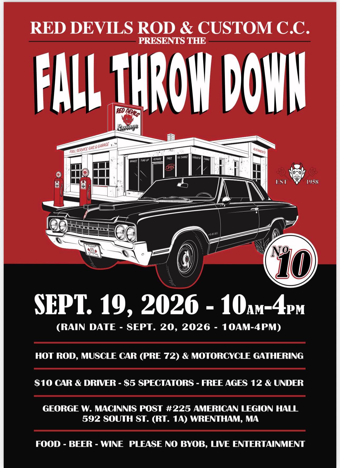 Red Devils Rod & Custom C.C. Fall Throw Down No. 10
