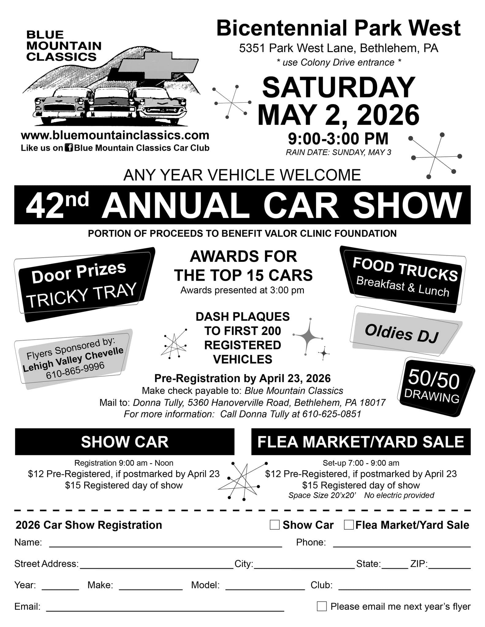 Blue Mountain Classics Annual Car Show 2026