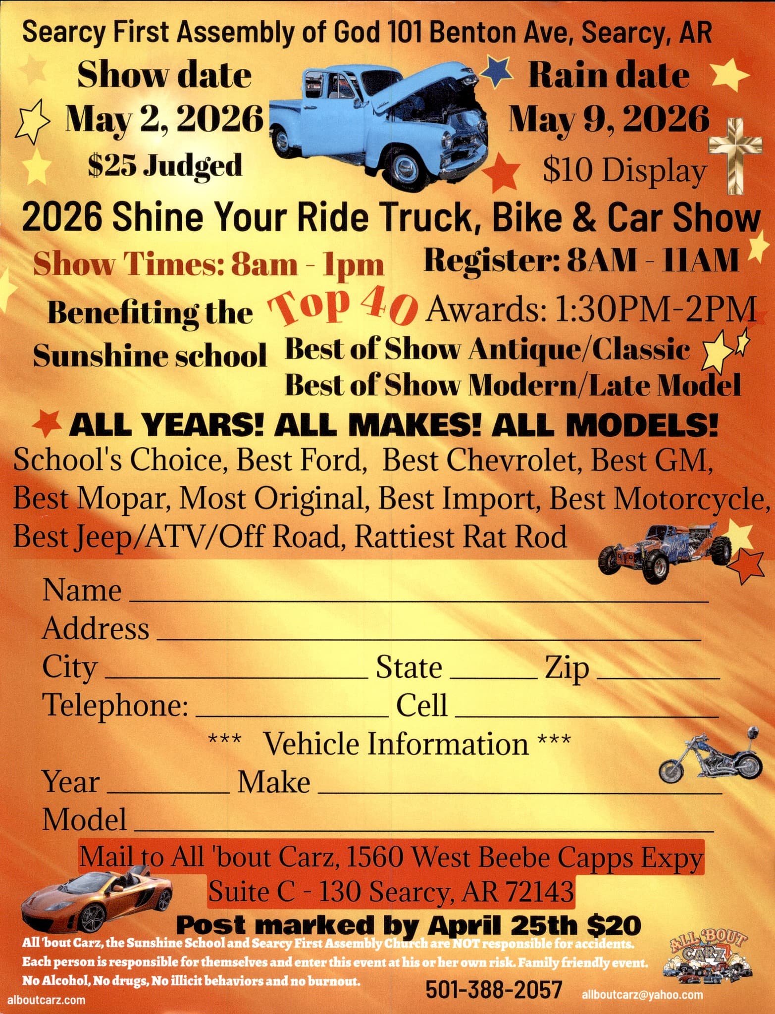 2026 Shine Your Ride Truck, Bike & Car Show