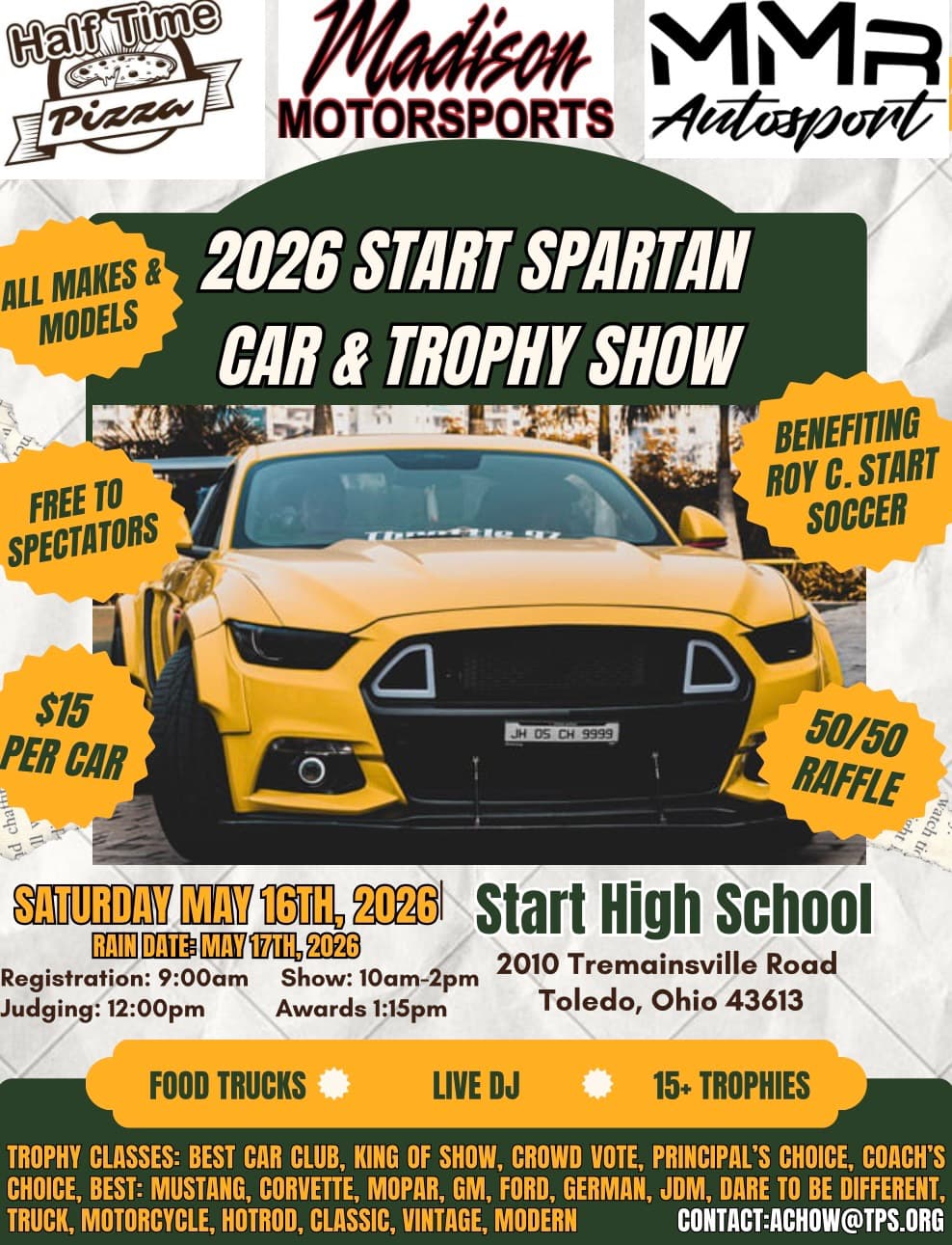 2026 Start Spartan Car & Trophy Show