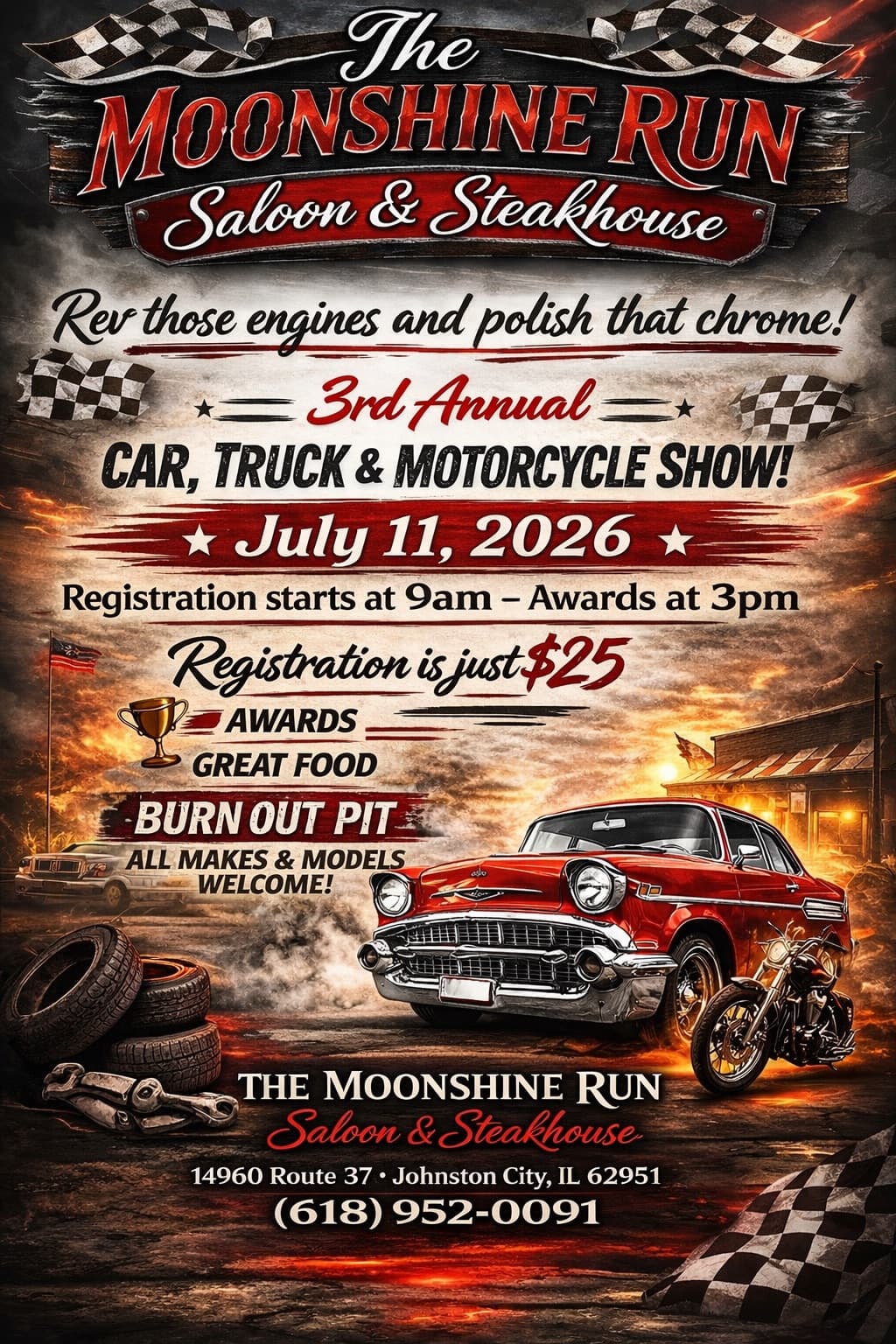 3rd Annual Moonshine Run Car, Truck & Motorcycle Show