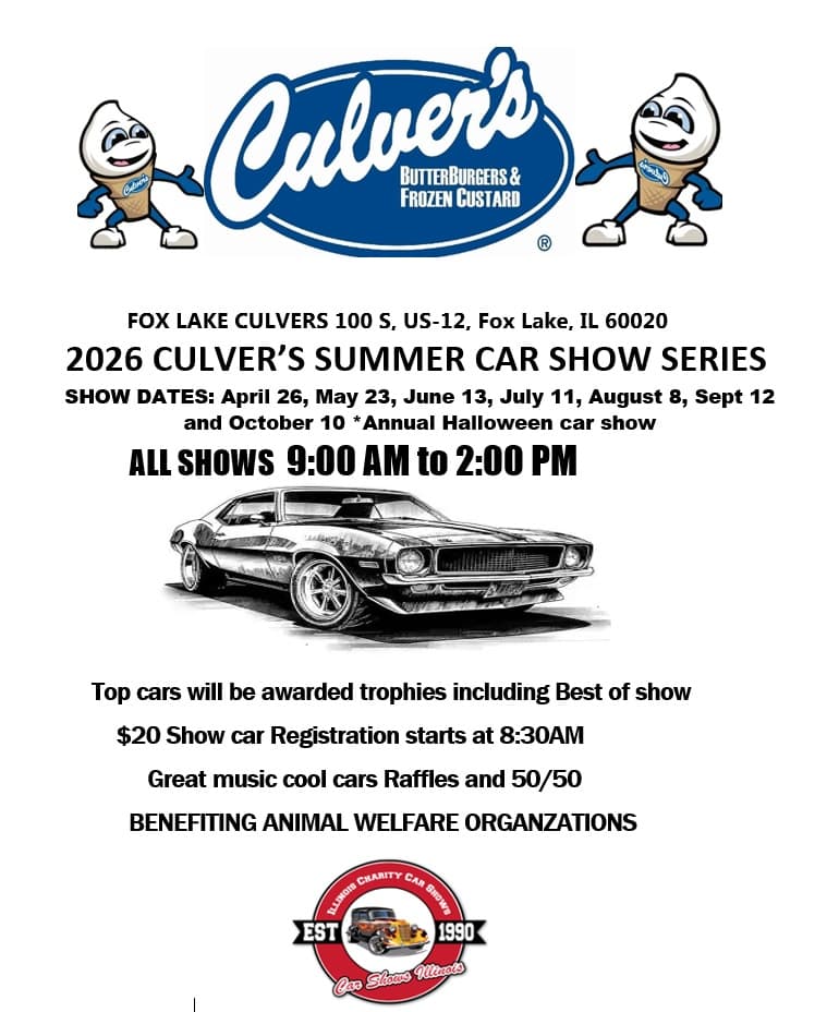 2026 Culver’s Summer Car Show Series