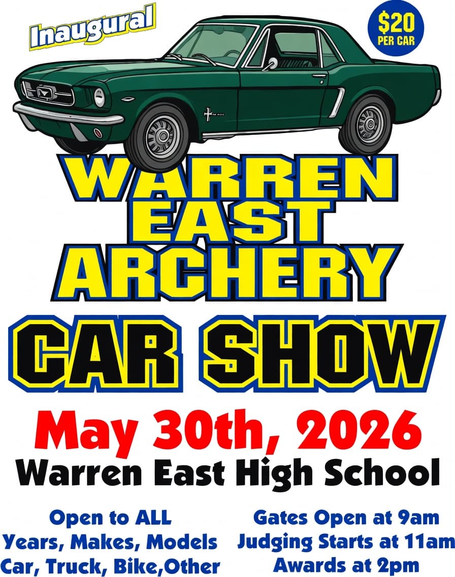 Inaugural Warren East Archery Car Show