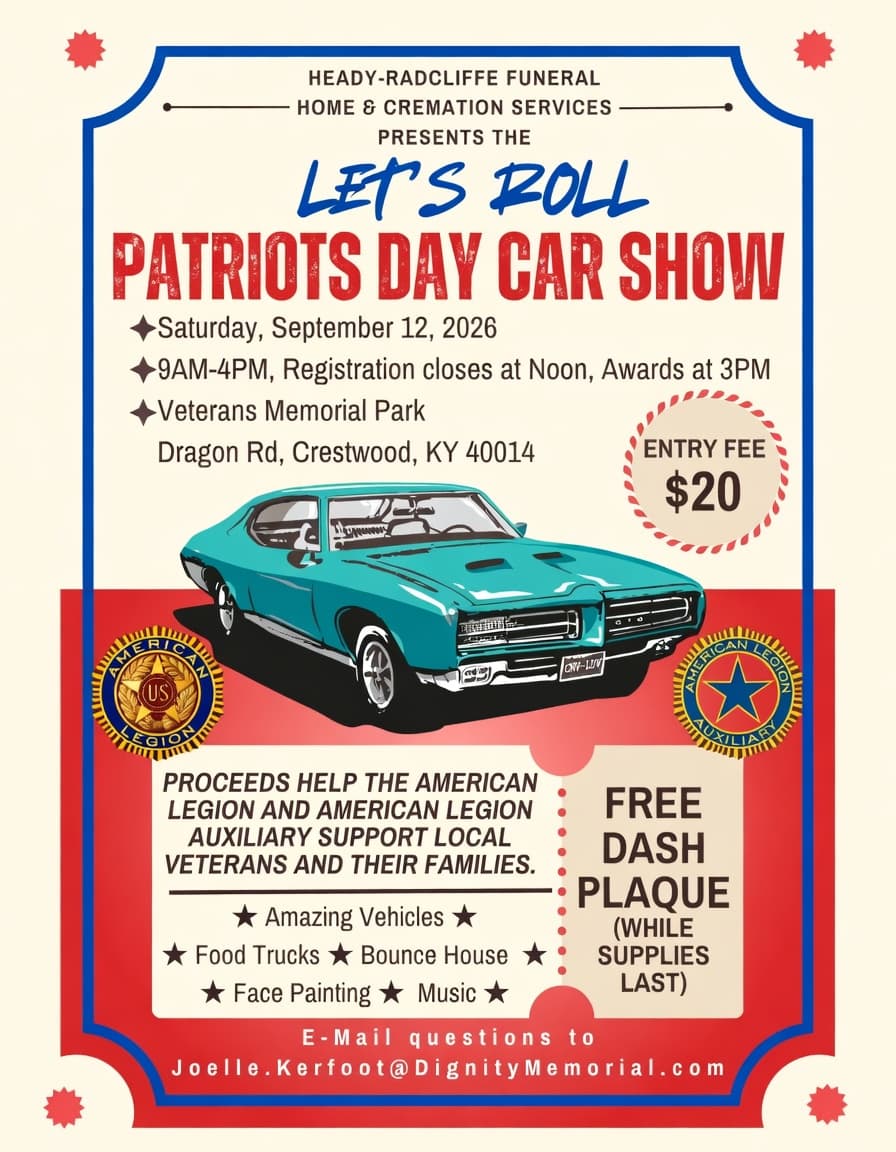 Let’s Roll: Patriots Day Car Show 2026