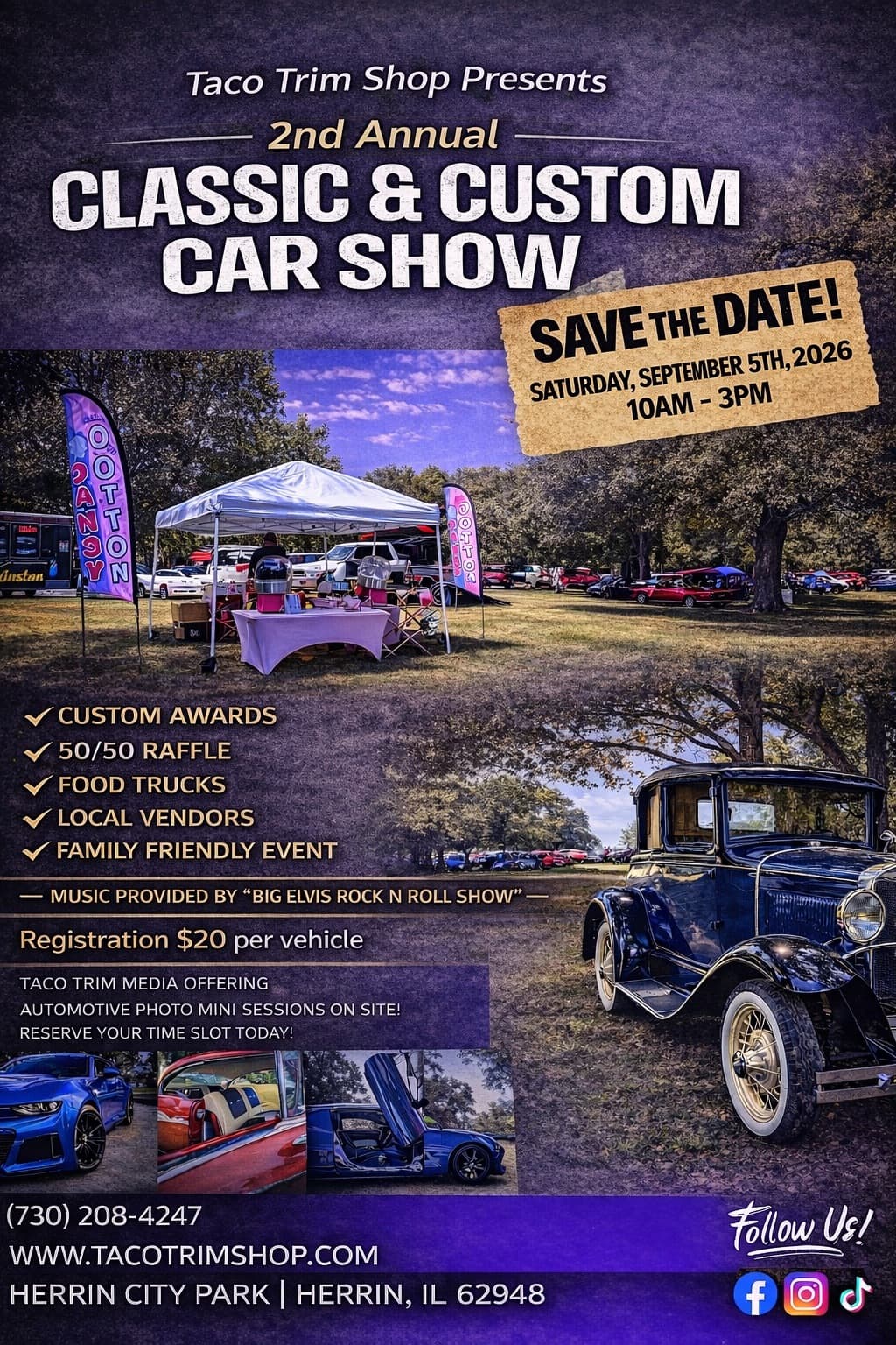 2nd Annual Taco Trim Shop Classic & Custom Car Show