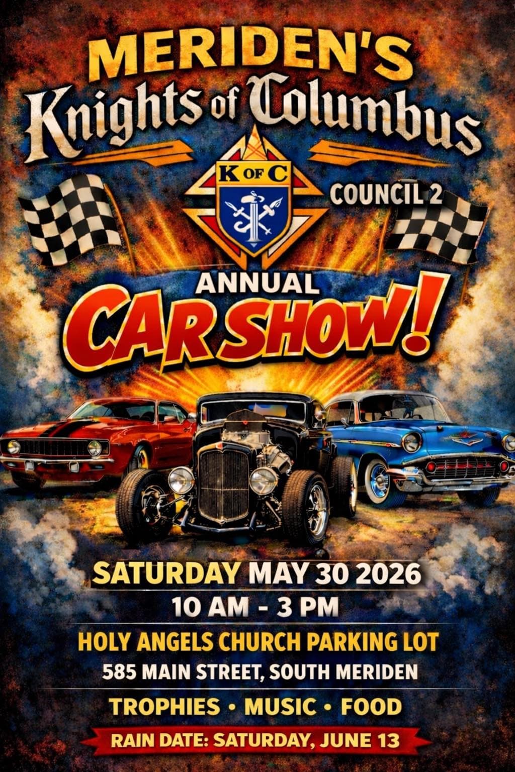 Meriden’s Knights of Columbus Annual Car Show