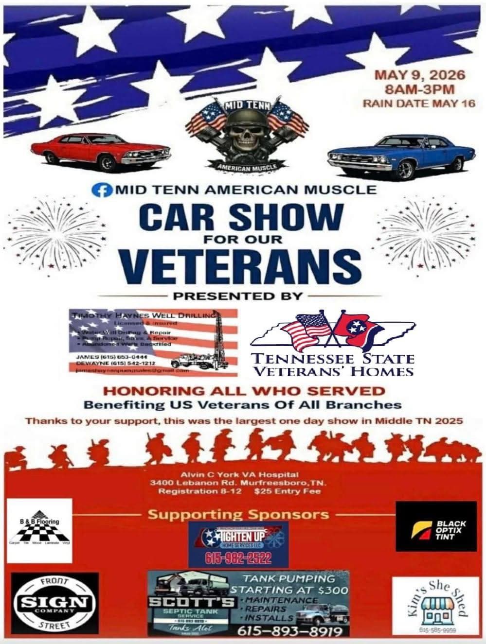 Mid Tenn American Muscle: Car Show For Our Veterans