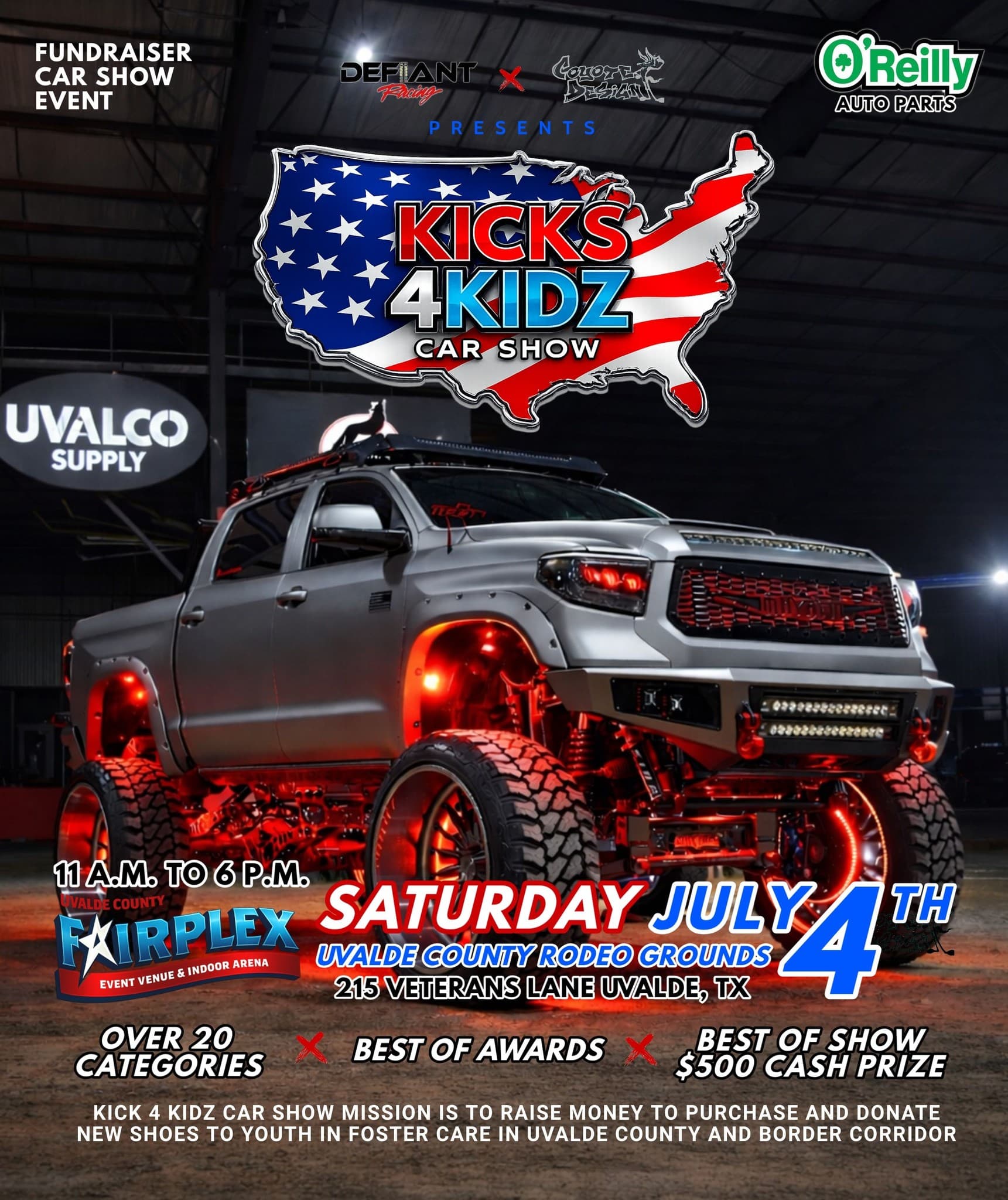 Kicks 4 Kidz Car Show