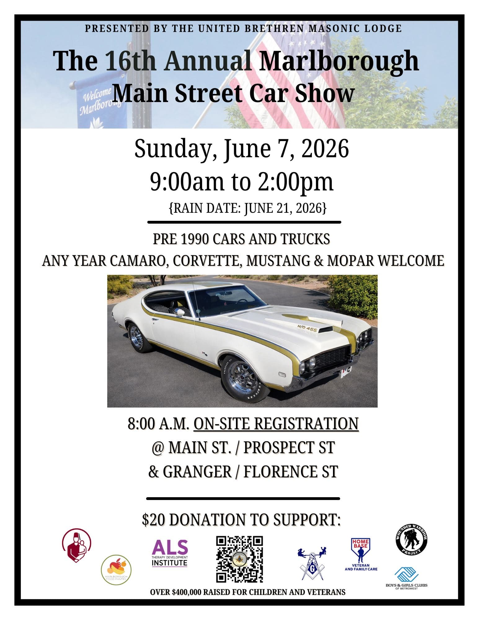 16th Annual Marlborough Main Street Car Show