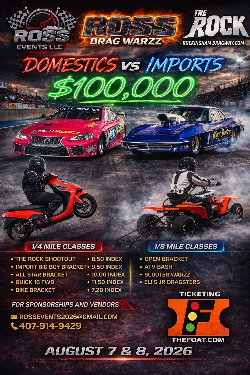 Ross Drag Warzz: Domestics vs. Imports