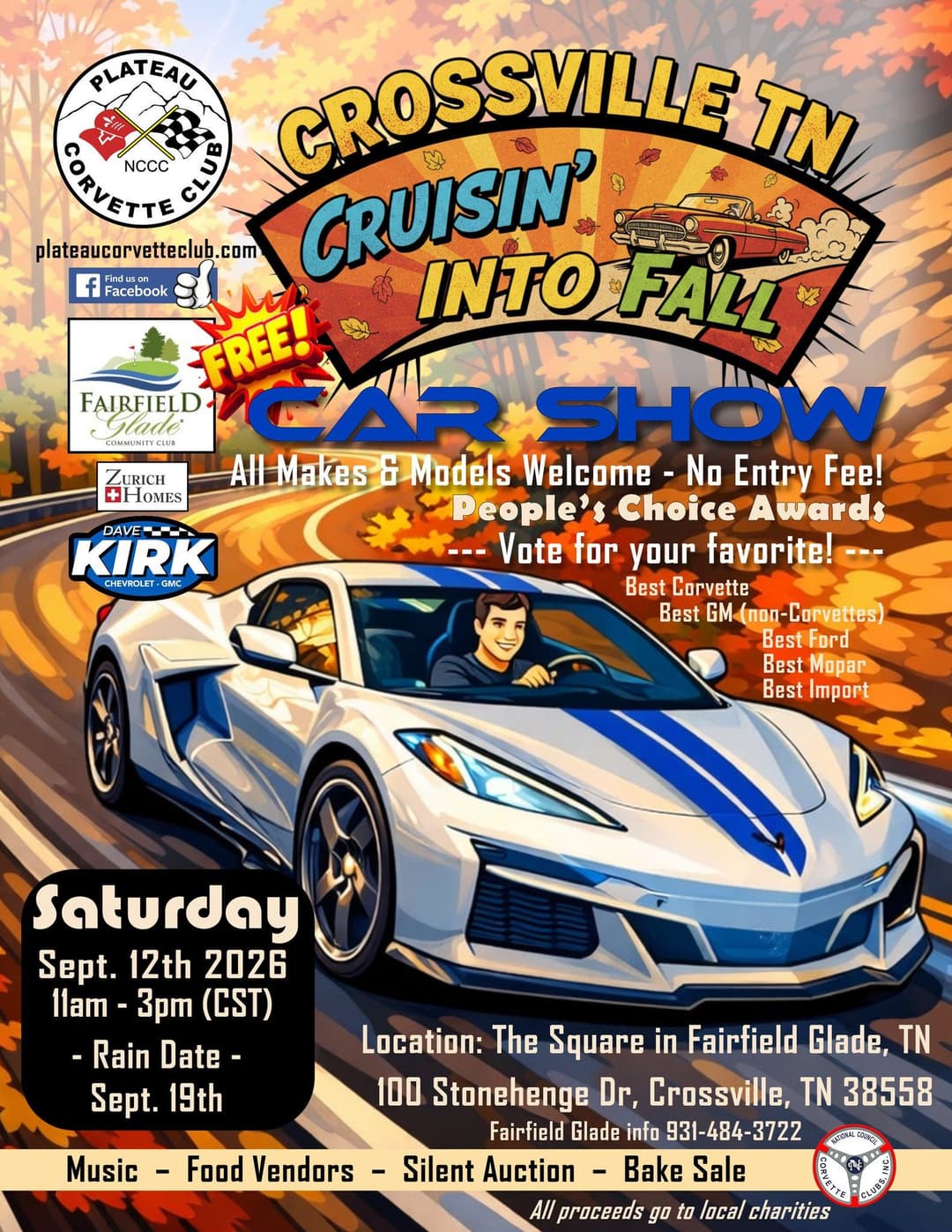Drive Into Fall Event Corvette Car Shows & Vette Owner Events 2026 | AutoShowList